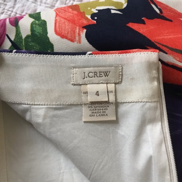 J.Crew Garden Floral No.2 Pencil Skirt 4 - Picture 5 of 7